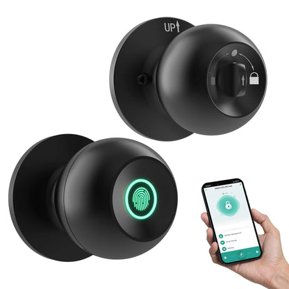 Smart Door Knob Keyless Entry Lock | Biometric, Bluetooth, and TUYA App Control