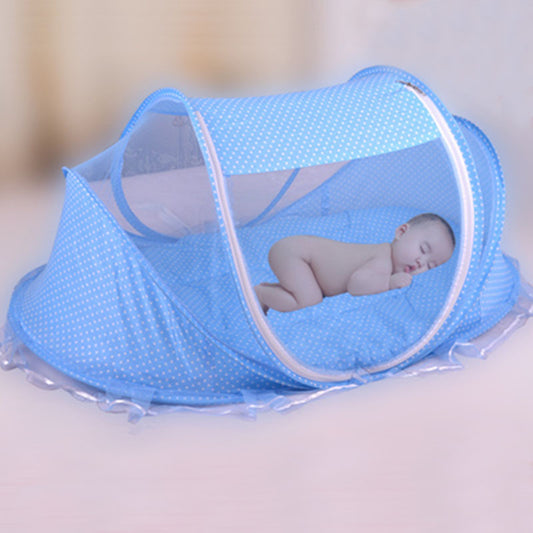 Foldable Baby Bed Net with Pillow – 2-Piece Set for Safe and Comfortable Sleep