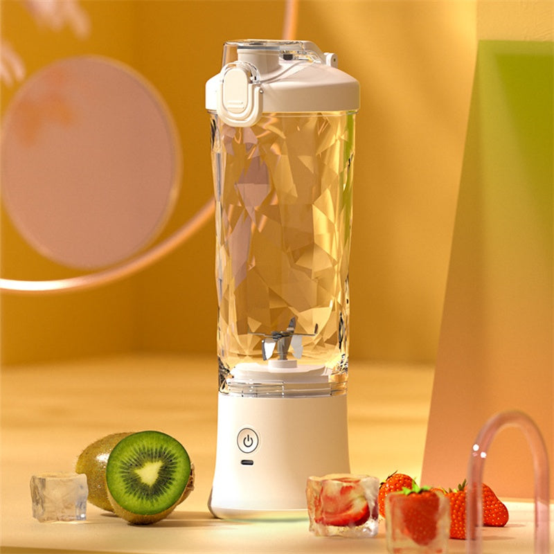 Taşınabilir Blender Meyve Sıkacağı – Milkshake ve Smoothieler için 6 Bıçaklı Blender