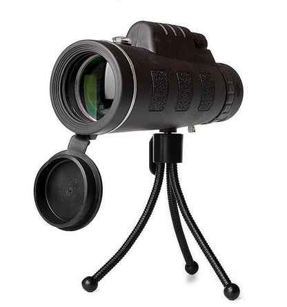 Monocular Telescope Zoom Scope with Compass – Compatible with Apple Devices, Phone Clip & Tripod