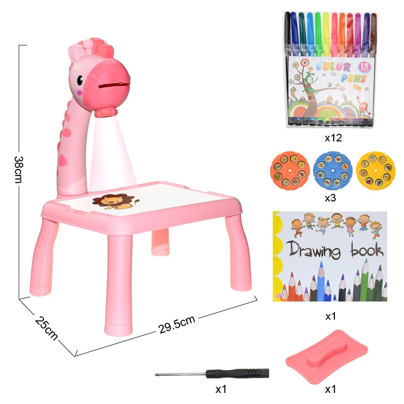 Children Led Projector Art Drawing Table