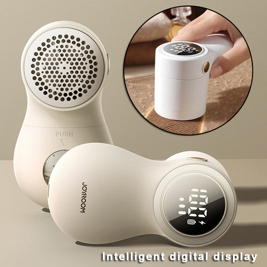 Electric Lint Remover with Smart LED Display - Portable USB Rechargeable Fabric Shaver