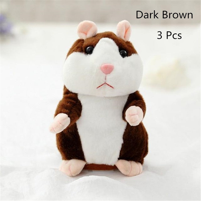 15CM Little Talking Hamster Toy – Interactive Plush Repeater for Kids