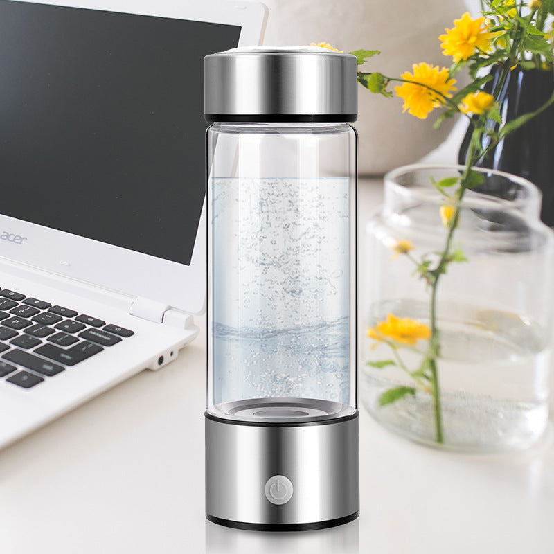 Hydrogen Water Bottle – Electric Hydrogen-Rich Water Generator with Rechargeable Portable Design