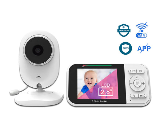 2.8-Inch Baby Monitor – Compact and Clear Baby Monitoring Device for Peace of Mind