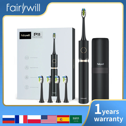 Fairywill Professional Electric Sonic Toothbrush & Fast Charging & Smart Timer