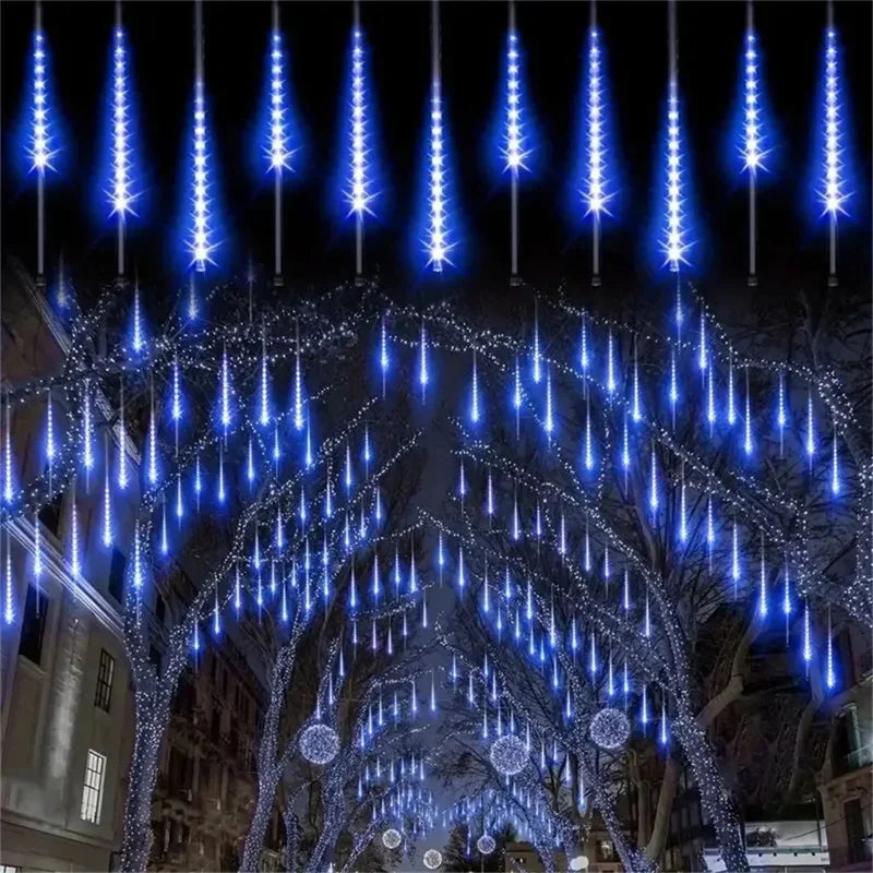 LED Meteor Yağmuru Işığı Su Geçirmez Noel Bahçe Dekorasyonları