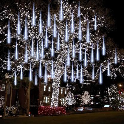 LED Meteor Yağmuru Işığı Su Geçirmez Noel Bahçe Dekorasyonları