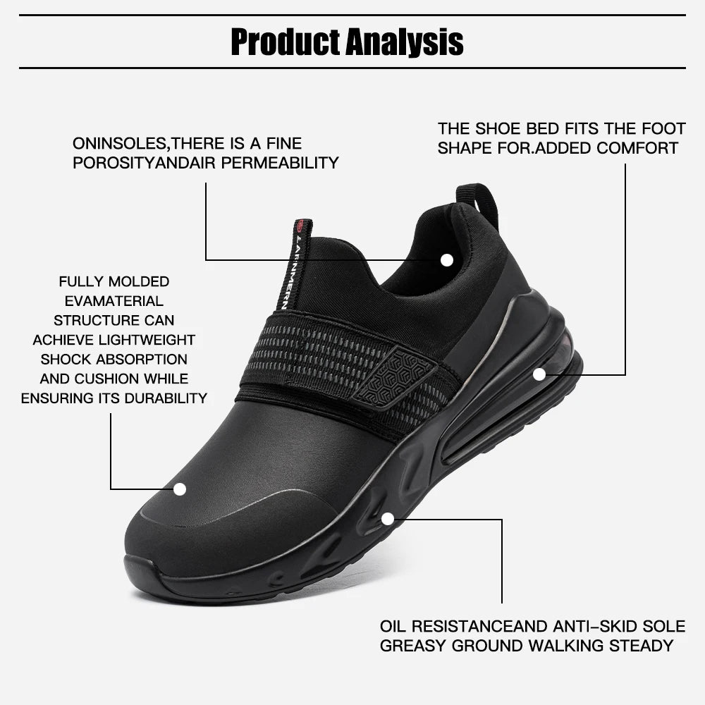 Waterproof Slip-Resistant Chef Shoes – Durable Kitchen Work Shoes for Restaurant Professionals