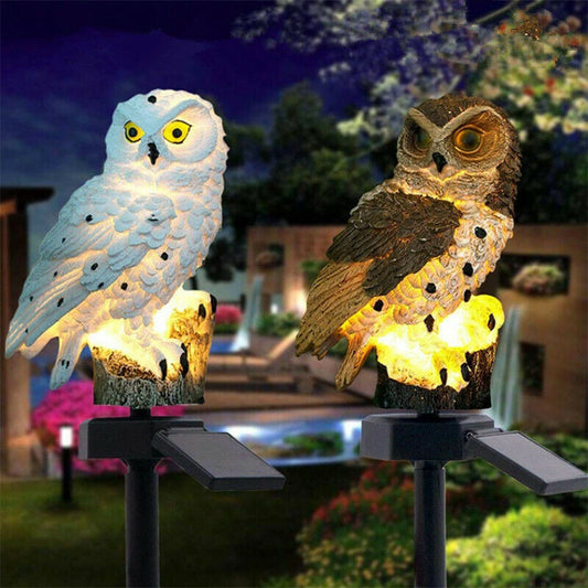 Solar Power LED Owl Parrot Lawn Light – Outdoor Waterproof Garden Landscape Lamp