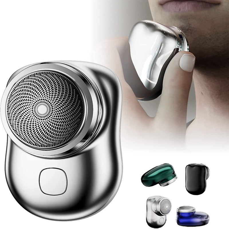 Mini Portable USB Rechargeable Electric Shaver - Wet & Dry Painless Shaving for Men