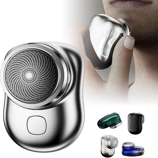 Mini Portable USB Rechargeable Electric Shaver - Wet & Dry Painless Shaving for Men